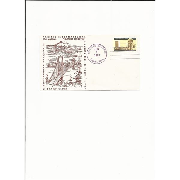 Pacific International 23rd Annual Philatelic Exhibition - Show Cover - Tacoma 1963