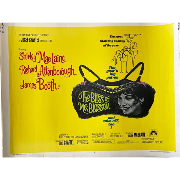 The Bliss of Mrs. Blossom 1968 vintage movie poster