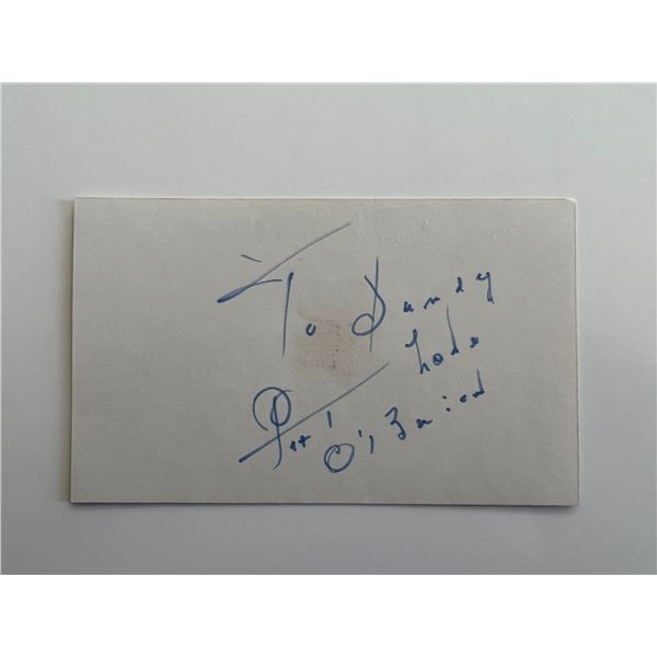 Pat O'Brien original signature