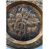 Image 2 : (6) Copper Color Metal Wallart Plates - 12" Dia
