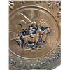 Image 3 : (6) Copper Color Metal Wallart Plates - 12" Dia