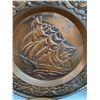 Image 4 : (6) Copper Color Metal Wallart Plates - 12" Dia