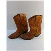 Image 2 : Leather Cowboy Boots - Size 11", Made in Romania