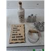 Image 4 : (2) Salt&Pepper Sets, Royal Charter Hudson Bay Bottle, Misc