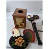 Image 3 : Wooden Chicken Weather Vane, Wooden Candle Holder