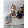Image 1 : (3) Porcelain Dolls