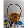 Image 5 : Various Vintage Shirt Pins and Wicker Basket