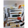 Image 3 : Kitchen Knives, Spatulas, Strainer, Brushes, Tongs, Can Opener and Misc