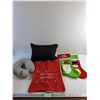 Image 1 : Christmas Gift Sack, Christmas Wall Decor, Small Pillow and Neck Pillow