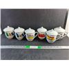Image 1 : (6) Canadian Province Themed Lidded Mugs