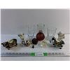 Image 1 : Decorative Candle Holders, Miniature Tea Pot, Angel Ornaments, Resin Decor and Glass Cups