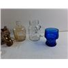 Image 3 : CN Tower Ornament, Candle Holders, Mason Jar Mug, Miniature Brass Pitcher and Glass Bottle