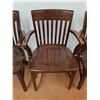 Image 2 : * Set of 4 Community Wooden Armchairs - 21" x 18" Seat - Pickup Only