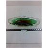 Image 1 : Green/Brown Art Glass - 16x5.5x3" - Pickup Preferred