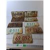 Image 1 : (9) Saskatchewan & Alberta License Plates- 1950s to 70s