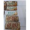 Image 2 : (9) Saskatchewan & Alberta License Plates- 1950s to 70s