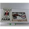 Image 1 : International Harvester Sign - 8'' x 12'', Esso Sign 12'' x 8''