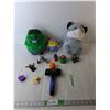 Image 1 : (3) Stuffies, Movie Figurines, Dog Brush