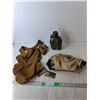 Image 1 : Military Gas Mask, Canteen & Bag