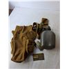 Image 3 : Military Gas Mask, Canteen & Bag