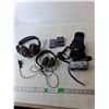 Image 1 : (2) Headphones, Canon Battery Chargers, Sony Camera- As Is