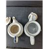 Image 2 : (2) Teapots- Ceramic Tetley & Flowered Stoneware