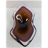 Image 2 : Purple/Orange Art Glass - 12x7x3.5"