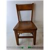 Image 1 : Child Size Wooden Chair 23" Tall x 11" Long x 12" Wide - Cannot Ship