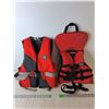 Image 1 : (2) Child Life Jackets- Airhead- S/30-50 Lbs. & Mustang Survival- Approx. M