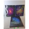 Image 1 : (3) Pieces of Geometric Wall Art 19.75" x 15.75"