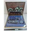 Image 1 : (2) Framed Motorcycle Wall Art - Each 20" x 16"