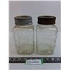Image 1 : (2) Vintage "Braid's Best Coffee" Glass Jars