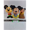 Image 1 : (3) Vintage Mickey Mouse Toy Figurines