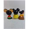 Image 2 : (3) Vintage Mickey Mouse Toy Figurines
