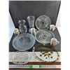 Image 1 : Glass Vases, Divided Serving Dishes, Platters and Coffee Mugs