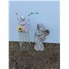 Image 1 : **(2) Resin & Metal Garden Angel Figurines, Up to 25" Tall, Cannot Ship