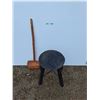 Image 1 : **Wooden Stool 18" Tall & Sledgehammer 35" Long, Cannot Ship