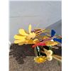 Image 4 : ** Various Garden Decor Stakes  in Metal Planter  -  PICK UP ONLY