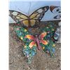 Image 2 : ** (4) Garden Decor Items: Dragonfly, Butterfly, Deer (Ear Damaged) - CANNOT SHIP