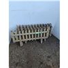 Image 1 : ** (6) Wooden Picket Garden Fencing Panels - 33" x 17" - CANNOT SHIP