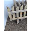Image 2 : ** (6) Wooden Picket Garden Fencing Panels - 33" x 17" - CANNOT SHIP