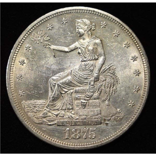 1875-CC TRADE DOLLAR CH BU