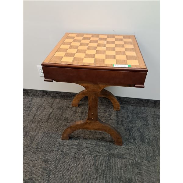 # Ducks Unlimited Chess Board Game Table Set w/Storage & Chess Pieces- 21" x 21" x 28" - CANNOT SHIP