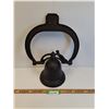 Image 1 : # Antique School Cast Iron Bell - CANNOT SHIP - 20" x 15" x 9"