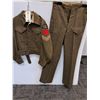 Image 1 : # Sask L.I. M.G. Canada Dress Coat & Pant Set - Coat: Size 11 & Pants: Size 8 - Dated 1943