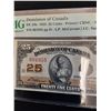 Image 2 : ^ Dominion of Canada Twenty Five Cent Bill - 1923