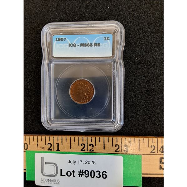 ^ Graded American Indian Head One Cent Coin