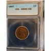 Image 2 : ^ Graded American Indian Head One Cent Coin