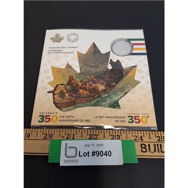 ^ Hudson's Bay Co - 2020 Five Dollar Coin in Folder