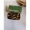 Image 4 : *^ Glass Jar of Various Ammo - Box of Remington 22 Ammo & 12 Gauge Ammo - NEEDS PAL